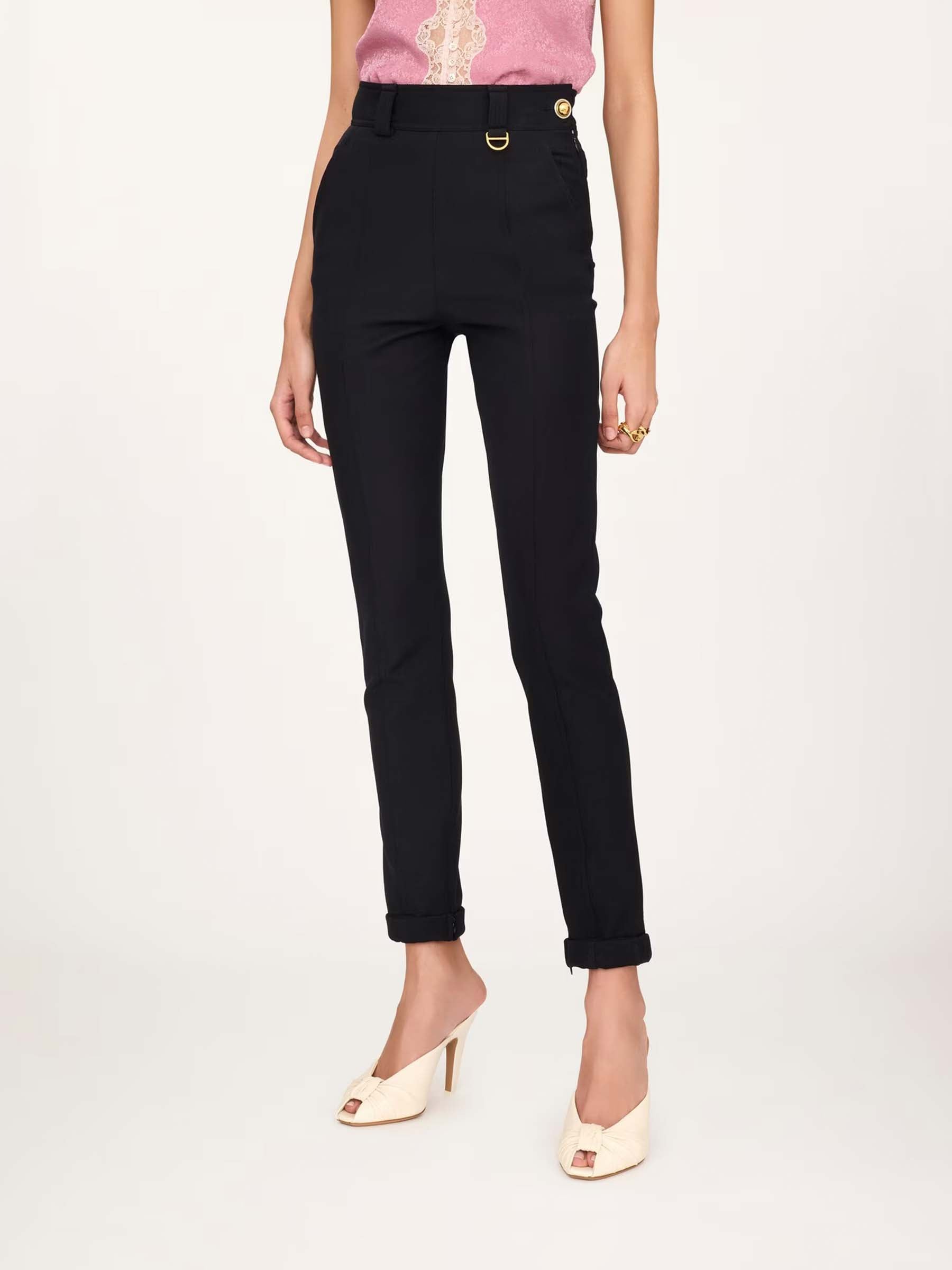 Chloé Mujer Barcelona Pantalones Tiro Alto color Negro sku 761-004092 01 - Foto 2