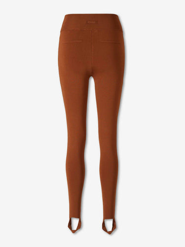 Chloé Mujer Barcelona Leggings Punto Estribos color Marrón sku 761-004093 01 - Foto 3