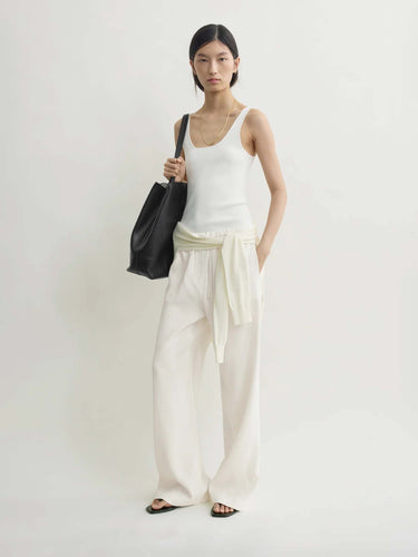 TOTEME Mujer Barcelona Pantalones Anchos color Marfil sku 761-004099 01 - Foto 2