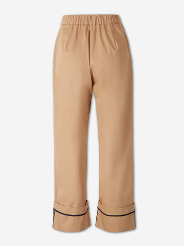 Herno Mujer Barcelona Pantalones Anchos Dobladillo color Camel sku 761-004107 01 - Foto 3