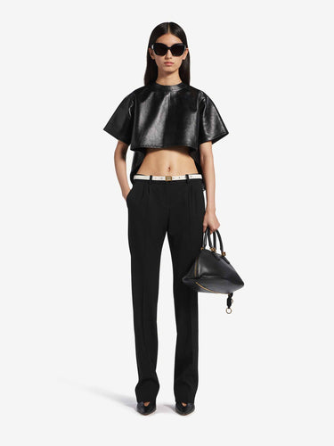 Balenciaga Mujer Barcelona Pantalones Sastre Rectos color Negro sku 761-004117 01 - Foto 2