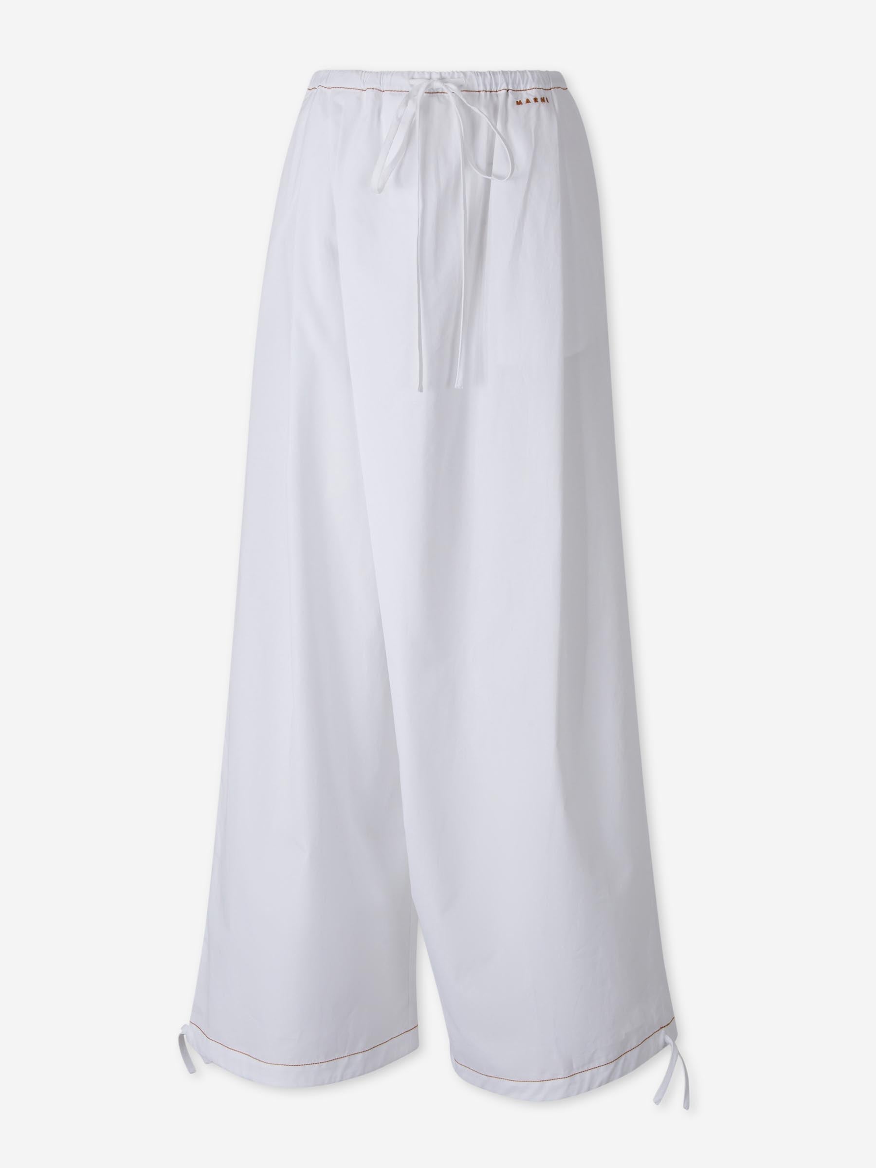 Marni Mujer Barcelona Pantalones Anchos Algodón color Blanco sku 761-004122 01 - Foto 1