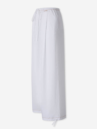 Marni Mujer Barcelona Pantalones Anchos Algodón color Blanco sku 761-004122 01 - Foto 2
