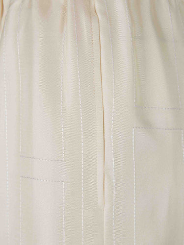 TOTEME Mujer Barcelona Pantalones Anchos Monograma color Beige sku 761-004176 02 - Foto 4