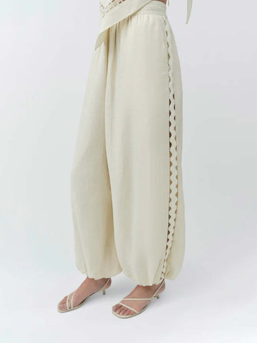 Simkhai Mujer Barcelona Pantalones Anchos Selah color Beige sku 761-004180 01 - Foto 4