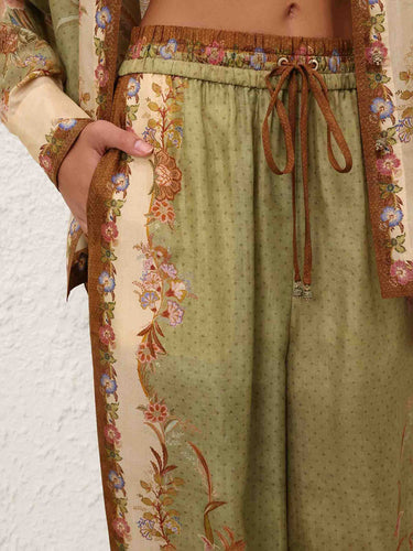 Zimmermann Mujer Barcelona Pantalones anchos Indra color Verde sku 761-004191 01 - Foto 3