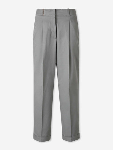 Peserico Mujer Barcelona Pantalones Vestir Satén color Gris sku 761-004196 01 - Foto 1
