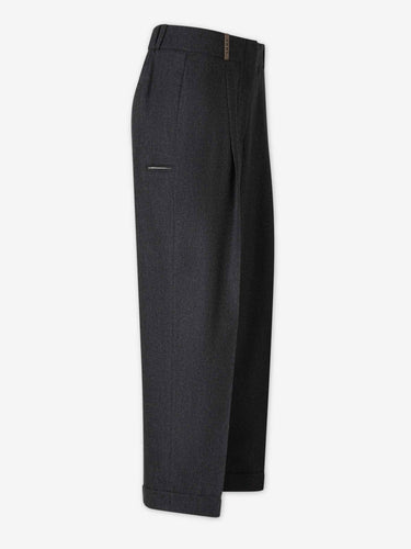Peserico Mujer Barcelona Pantalones Vestir Rectos color Gris Oscuro sku 761-004198 01 - Foto 2