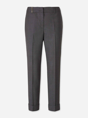 Peserico Mujer Barcelona Chinos de corte recto color Gris Oscuro sku 761-004199 01 - Foto 1
