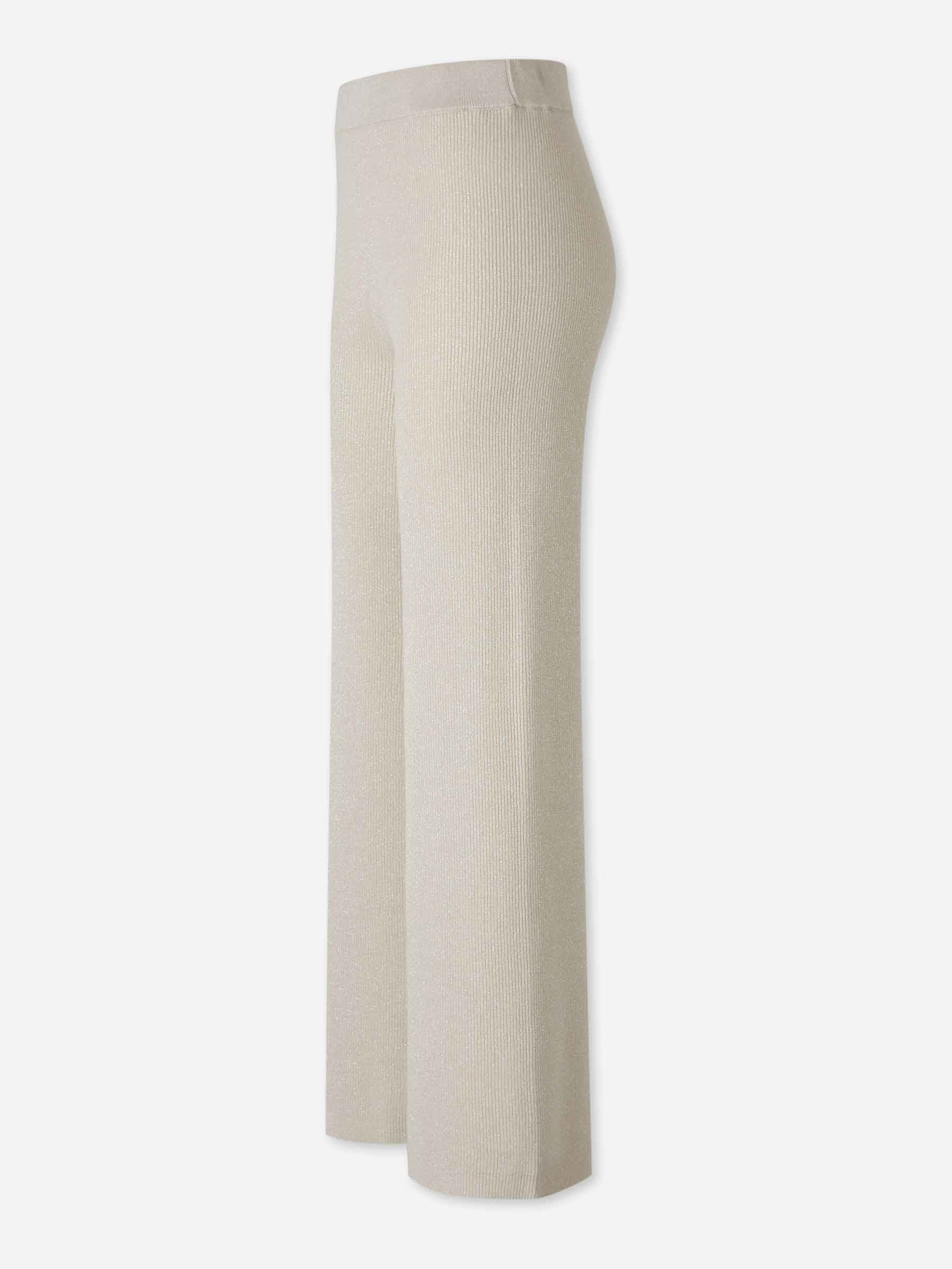 Peserico Mujer Barcelona Pantalones Anchos Punto color Crema sku 761-004200 01 - Foto 2