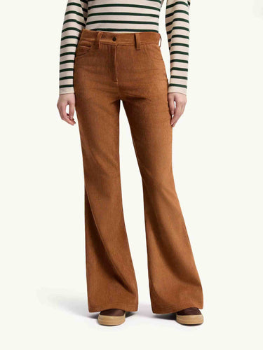 Moncler Mujer Barcelona Pantalones Pana Flared color Naranja Oscuro sku 761-004203 01 - Foto 3