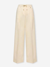 Moncler Mujer Barcelona Pantalones Anchos Lana color Crema sku 761-004204 01 - Foto 1