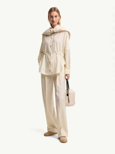 Moncler Mujer Barcelona Pantalones Anchos Lana color Crema sku 761-004204 01 - Foto 2