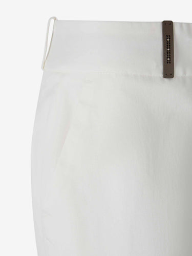 Peserico Mujer Barcelona Pantalones Rectos color Marfil sku 761-004215 01 - Foto 3