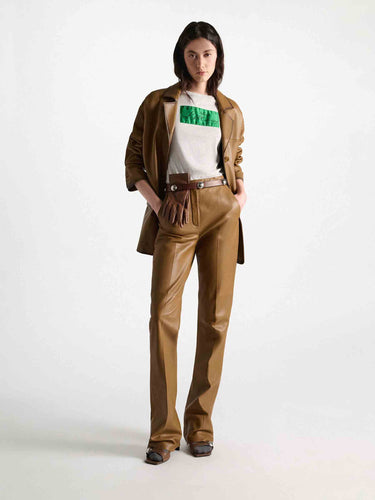 Dorothee Schumacher Mujer Barcelona Pantalones Rectos Piel color Camel sku 761-004219 01 - Foto 2
