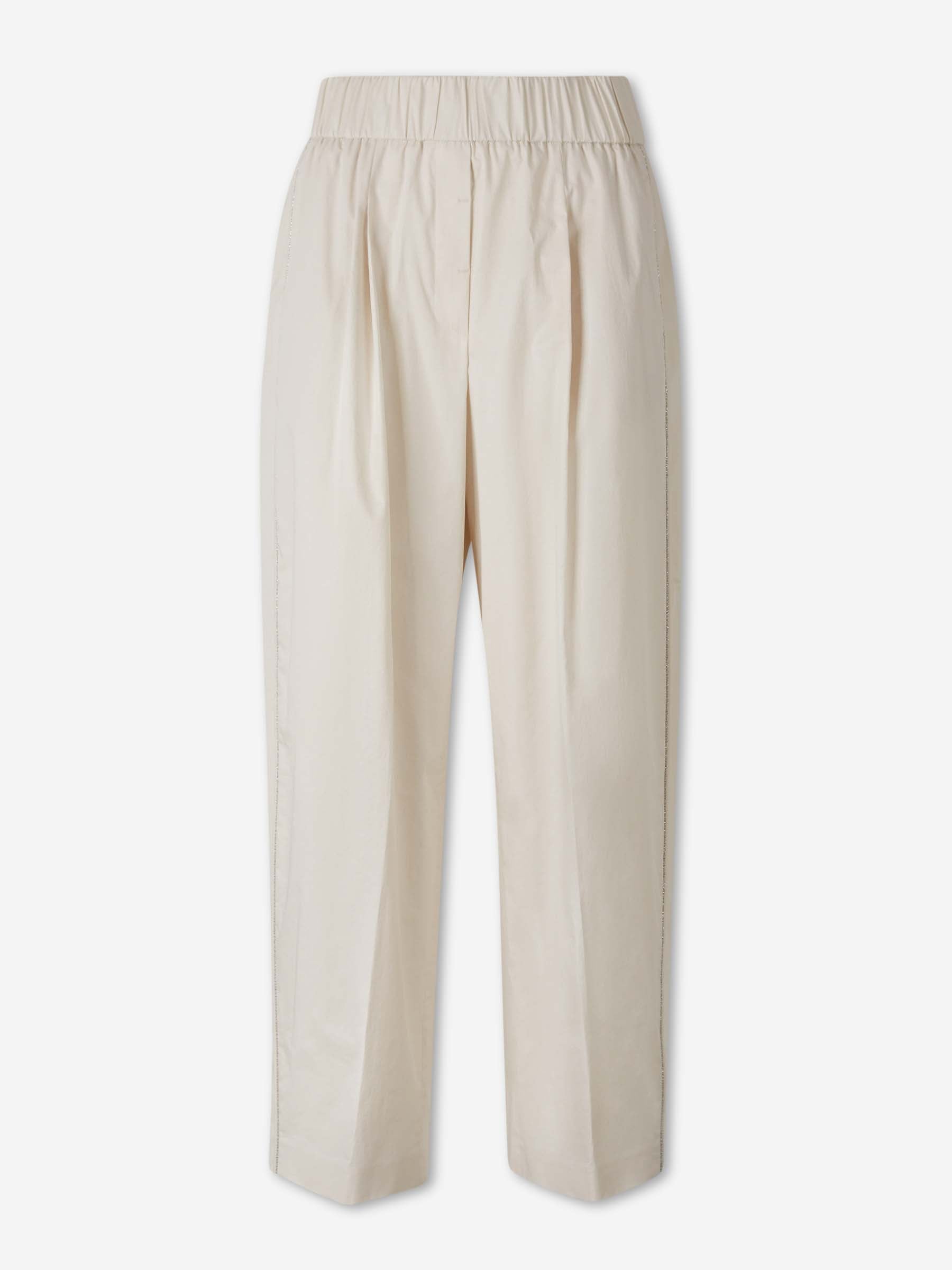 Peserico Mujer Barcelona Pantalones Rectos Algodón color Beige sku 761-004222 01 - Foto 1