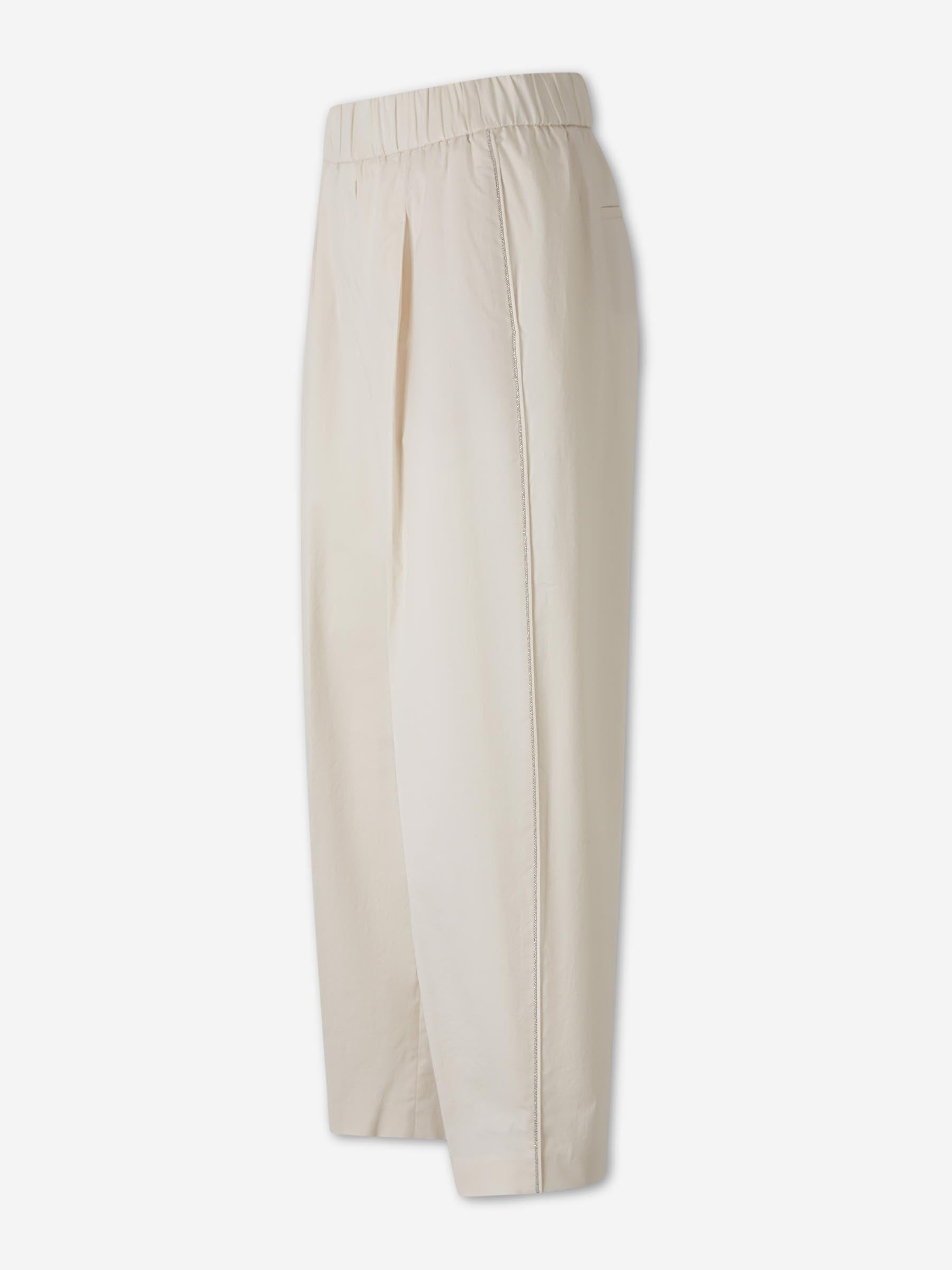 Peserico Mujer Barcelona Pantalones Rectos Algodón color Beige sku 761-004222 01 - Foto 2