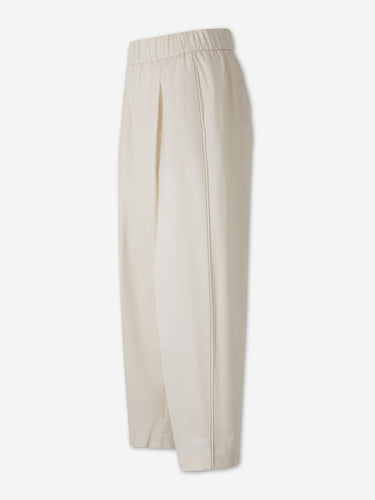 Peserico Mujer Barcelona Pantalones Rectos Algodón color Beige sku 761-004222 01 - Foto 2