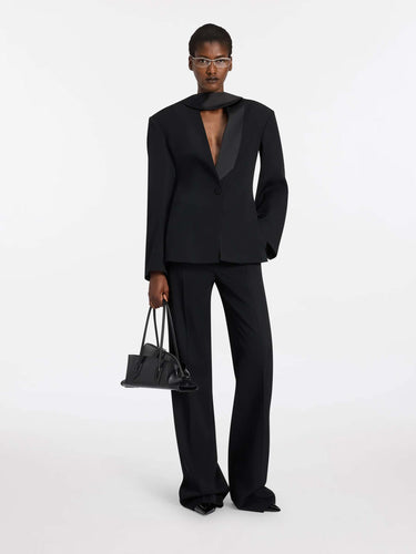 Wool Tuxedo Blazer
