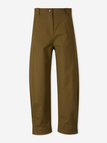 Max Mara Mujer Barcelona Pantalones Anchos Rectos color Verde Militar sku 761-004246 01 - Foto 1