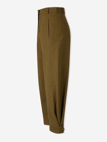 Max Mara Mujer Barcelona Pantalones Anchos Rectos color Verde Militar sku 761-004246 01 - Foto 2