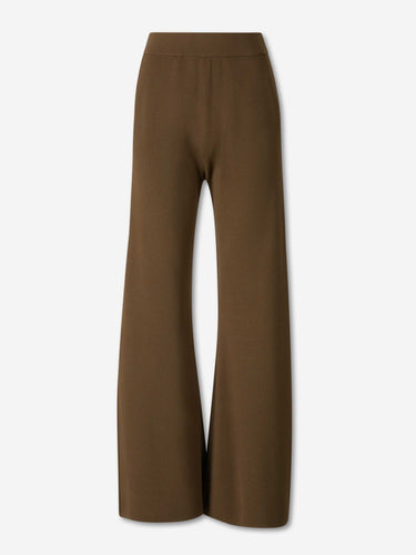 Max Mara Mujer Barcelona Pantalones Anchos Crepé color Verde Militar sku 761-004247 01 - Foto 1