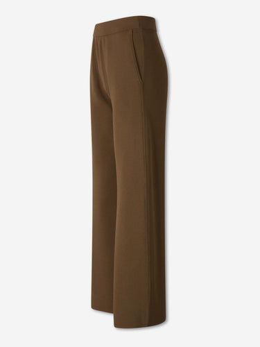 Max Mara Mujer Barcelona Pantalones Anchos Crepé color Verde Militar sku 761-004247 01 - Foto 2