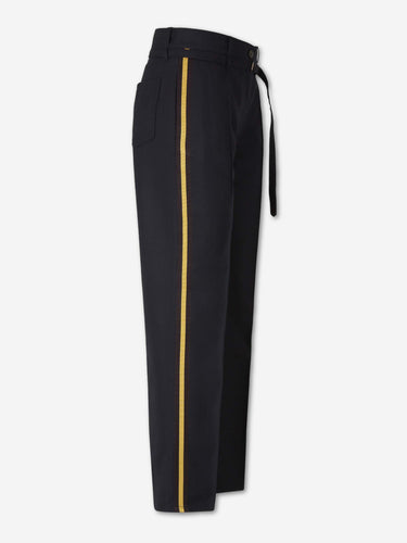 Dries Van Noten Mujer Barcelona Pantalones Rectos Lana color Azul Noche sku 761-004264 01 - Foto 2