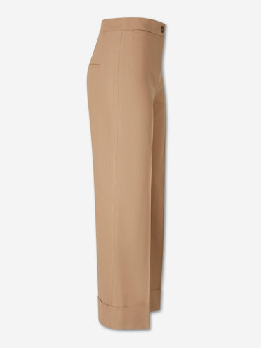Veronica Beard Mujer Barcelona Pantalones Anchos Darrell color Camel sku 761-004273 02 - Foto 2