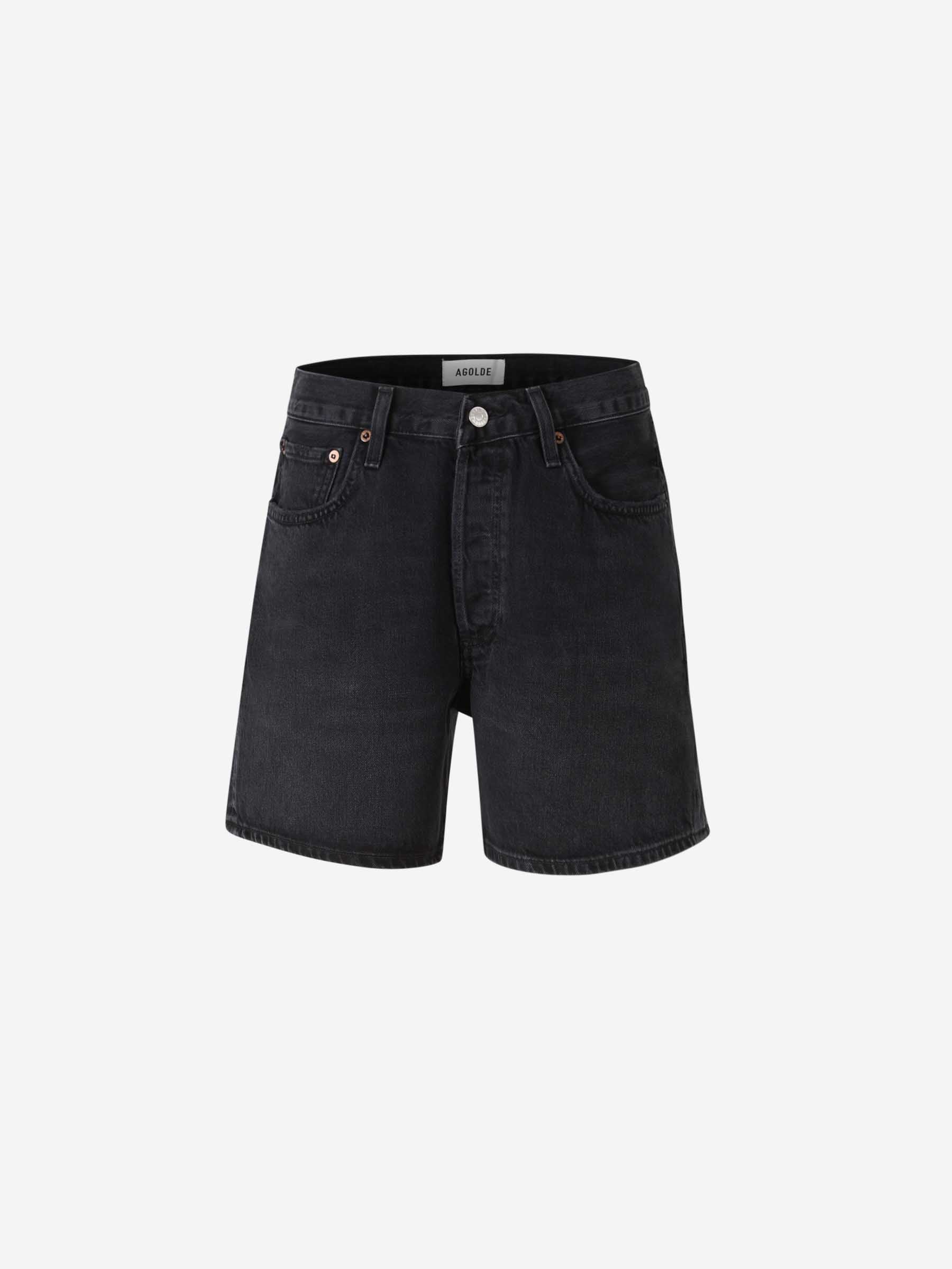 Agolde Mujer Barcelona Shorts V-Waist Denim color Negro sku 762-000517 01 - Foto 1