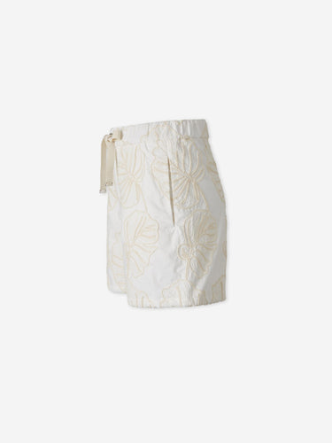 Moncler Mujer Barcelona Shorts Rectos color Marfil sku 762-000538 01 - Foto 3