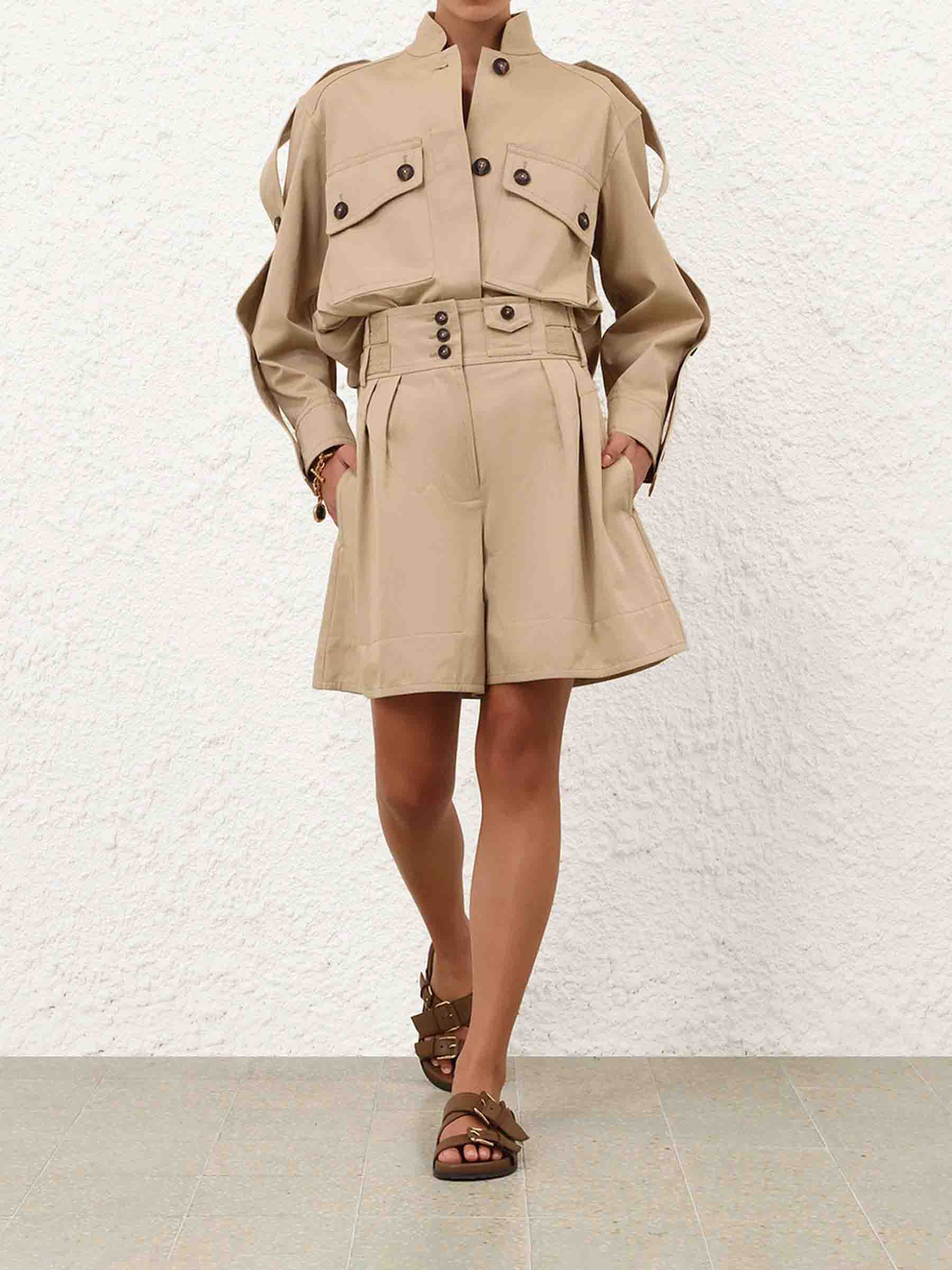 Zimmermann Mujer Barcelona Bermudas Cargo Rebellion color Beige sku 762-000539 01 - Foto 2