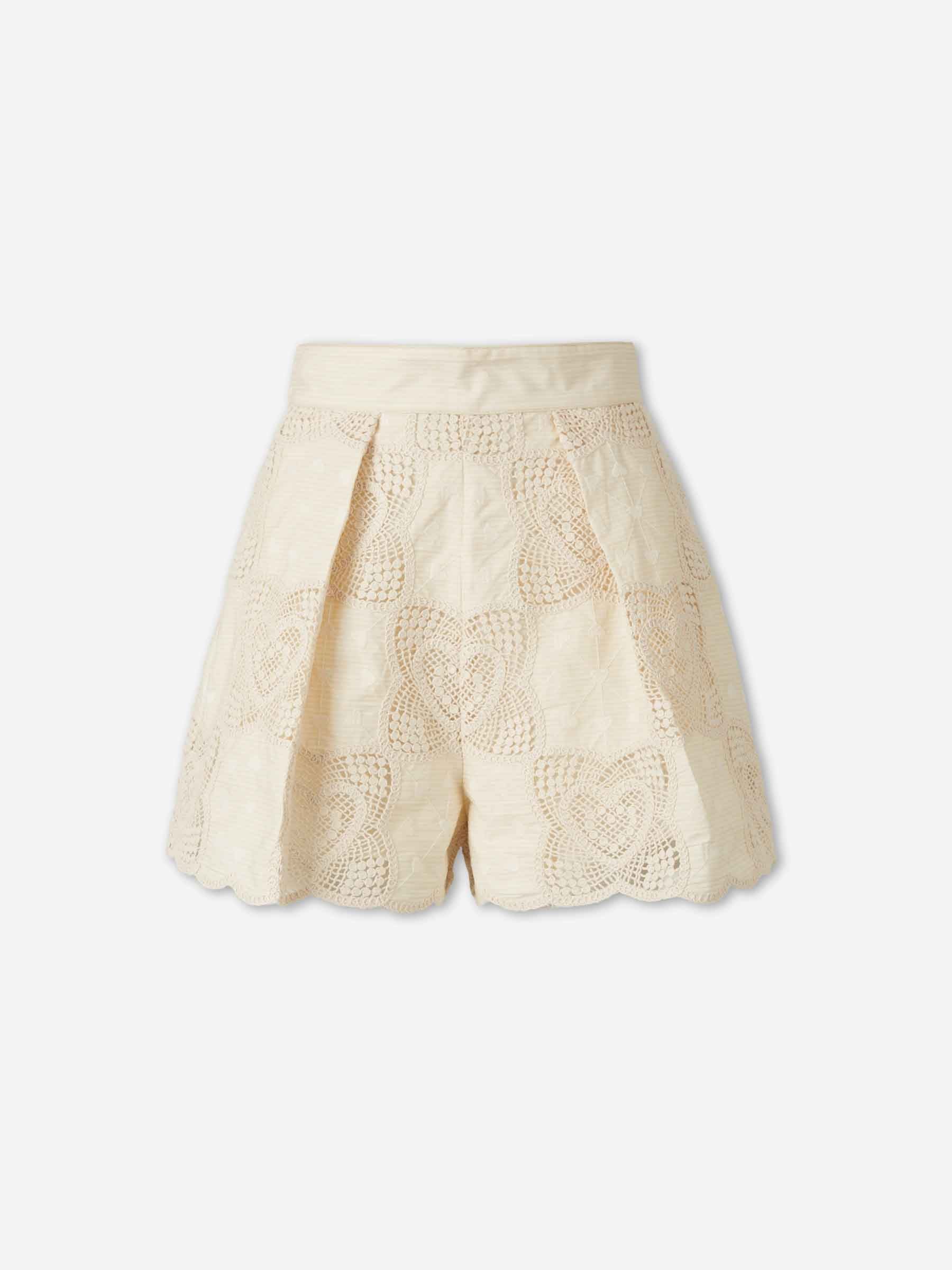 Zimmermann Mujer Barcelona Bermudas Wanderlust color Marfil sku 762-000540 01 - Foto 1