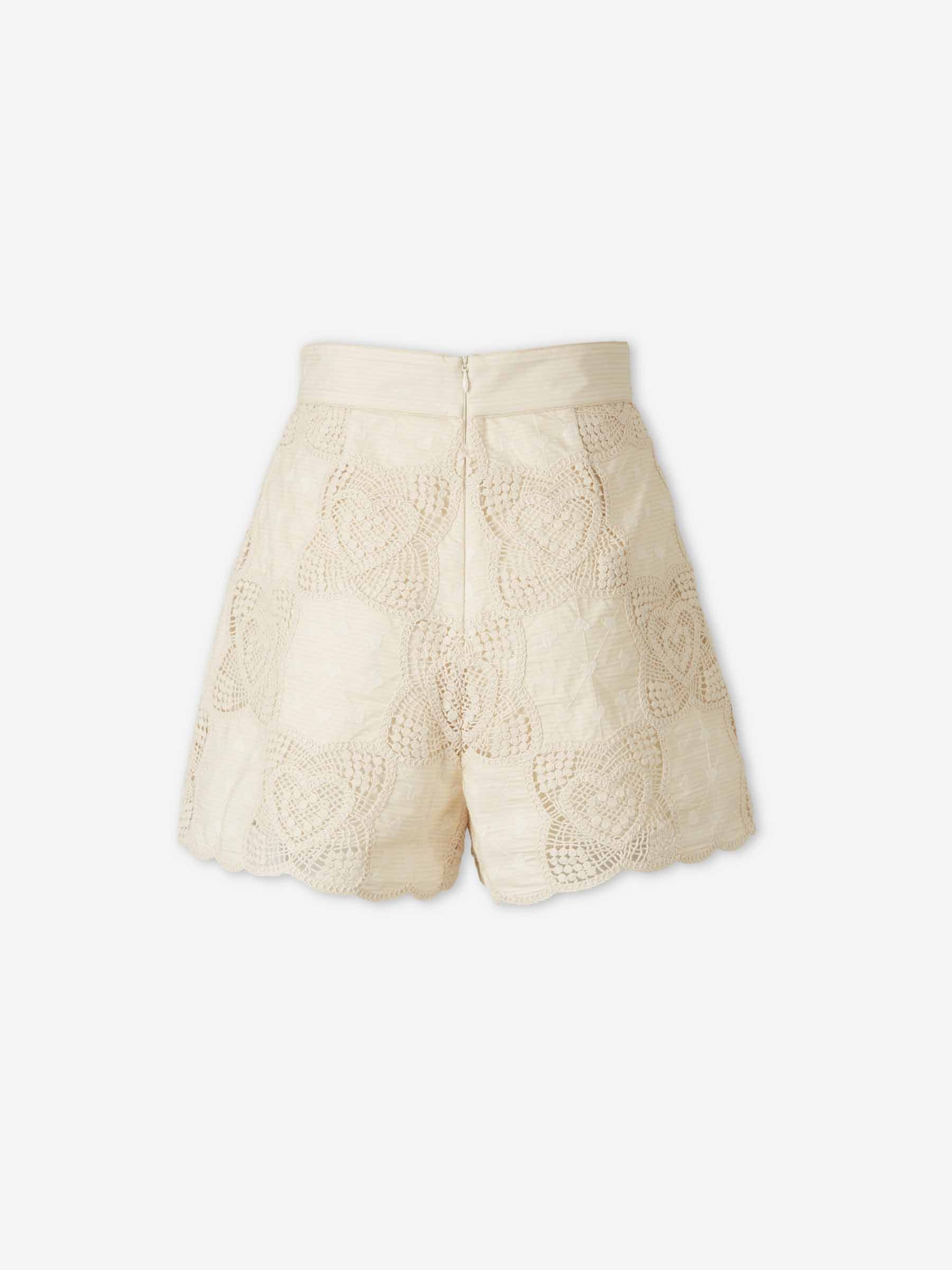 Zimmermann Mujer Barcelona Bermudas Wanderlust color Marfil sku 762-000540 01 - Foto 2