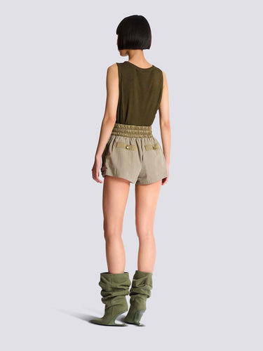 Balmain Mujer Barcelona Shorts Utility color Camel sku 762-000542 00 - Foto 3