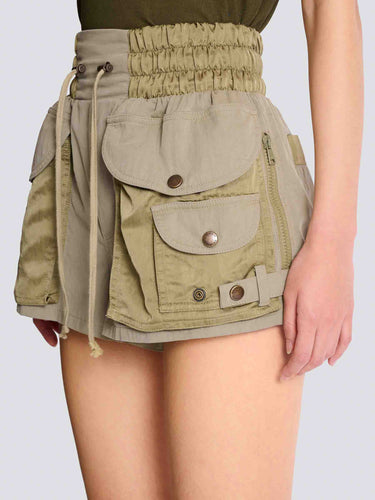 Balmain Mujer Barcelona Shorts Utility color Camel sku 762-000542 00 - Foto 4