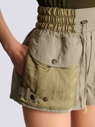 Balmain Mujer Barcelona Shorts Utility color Camel sku 762-000542 00 - Foto 5