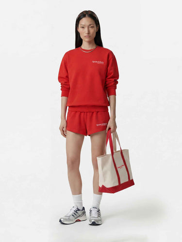 Sporty & Rich Mujer Barcelona Shorts Logo Algodón color Rojo sku 762-000555 01 - Foto 2