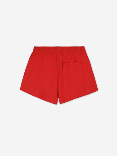 Sporty & Rich Mujer Barcelona Shorts Logo Algodón color Rojo sku 762-000555 01 - Foto 3