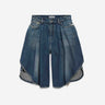 Balenciaga Mujer Barcelona Bermudas Tulipán color Azul Denim sku 762-000566 01 - Foto 1