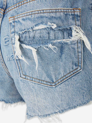 Alexander Wang Mujer Barcelona Shorts Denim Algodón color Azul Denim sku 762-000571 01 - Foto 4
