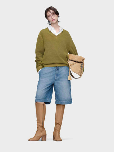 Maison Margiela Mujer Barcelona Bermudas Denim Algodón color Azul Denim sku 762-000578 01 - Foto 2