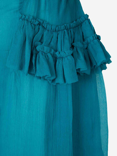 Dries Van Noten Mujer Barcelona Bermudas Pacuna color Azul Turquesa sku 762-000579 01 - Foto 4