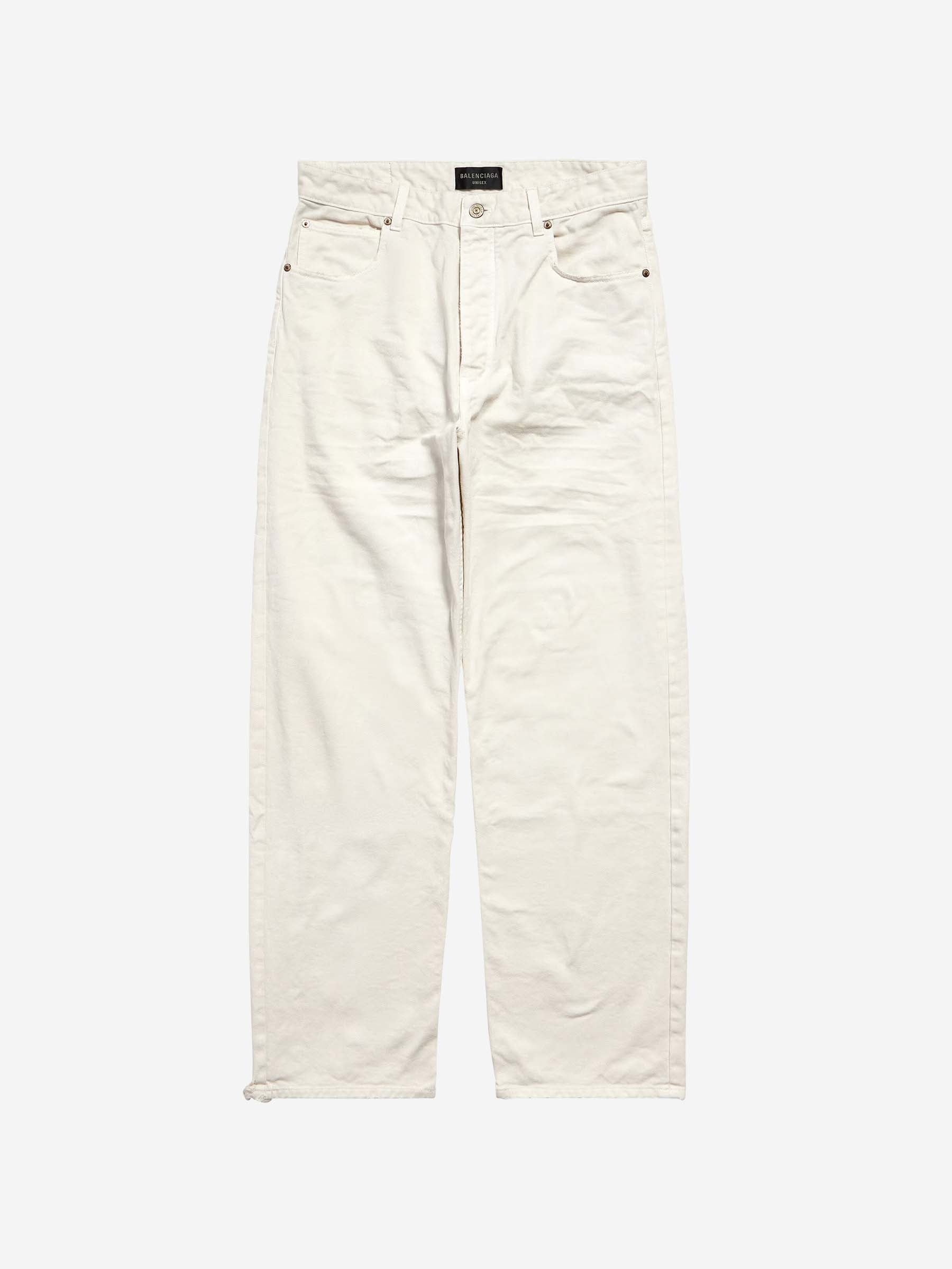 Balenciaga Mujer Barcelona Jeans Wide Leg color Blanco sku 763-001647 01 - Foto 1