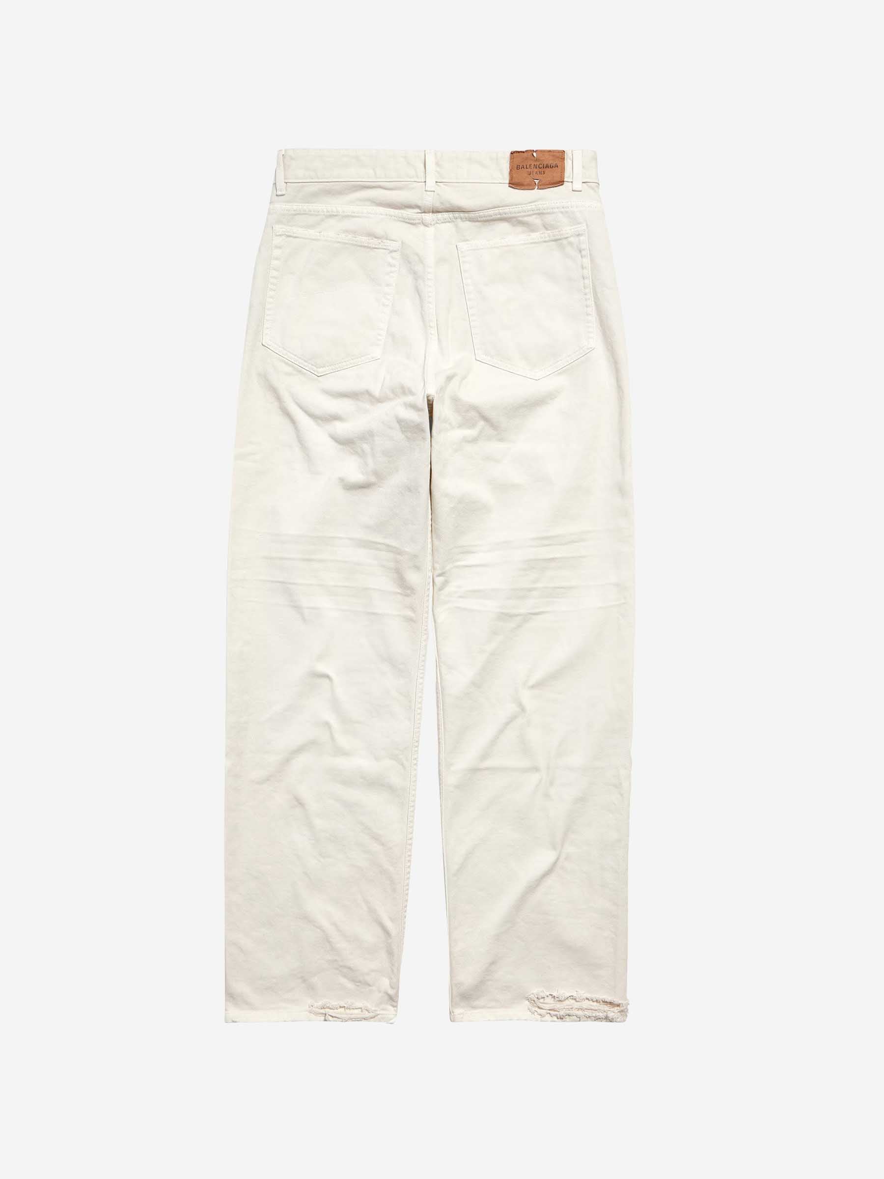 Balenciaga Mujer Barcelona Jeans Wide Leg color Blanco sku 763-001647 01 - Foto 2