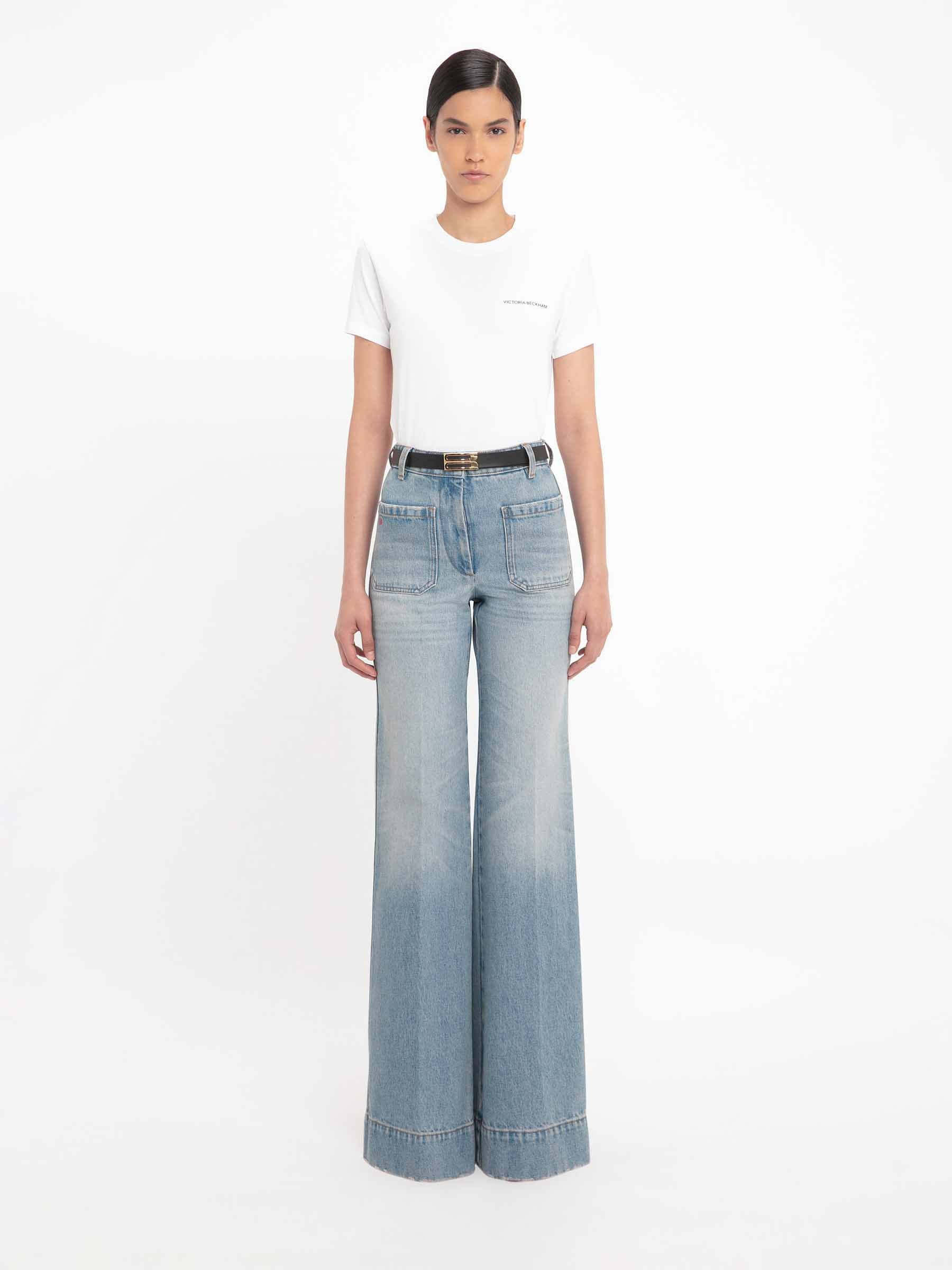 Victoria Beckham Mujer Barcelona Jeans Alina Denim color Azul Denim Claro sku 763-001649 01 - Foto 2