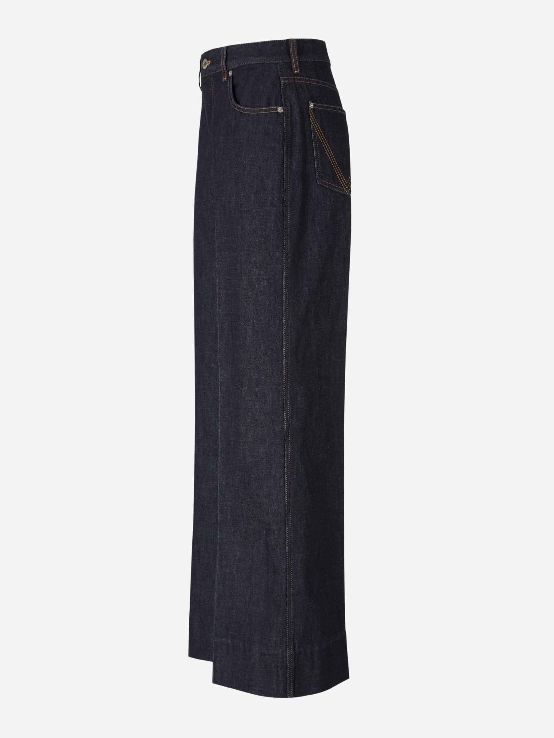 Bottega Veneta Mujer Barcelona Jeans Palazzo Denim color Azul Denim Oscuro sku 763-001650 01 - Foto 2