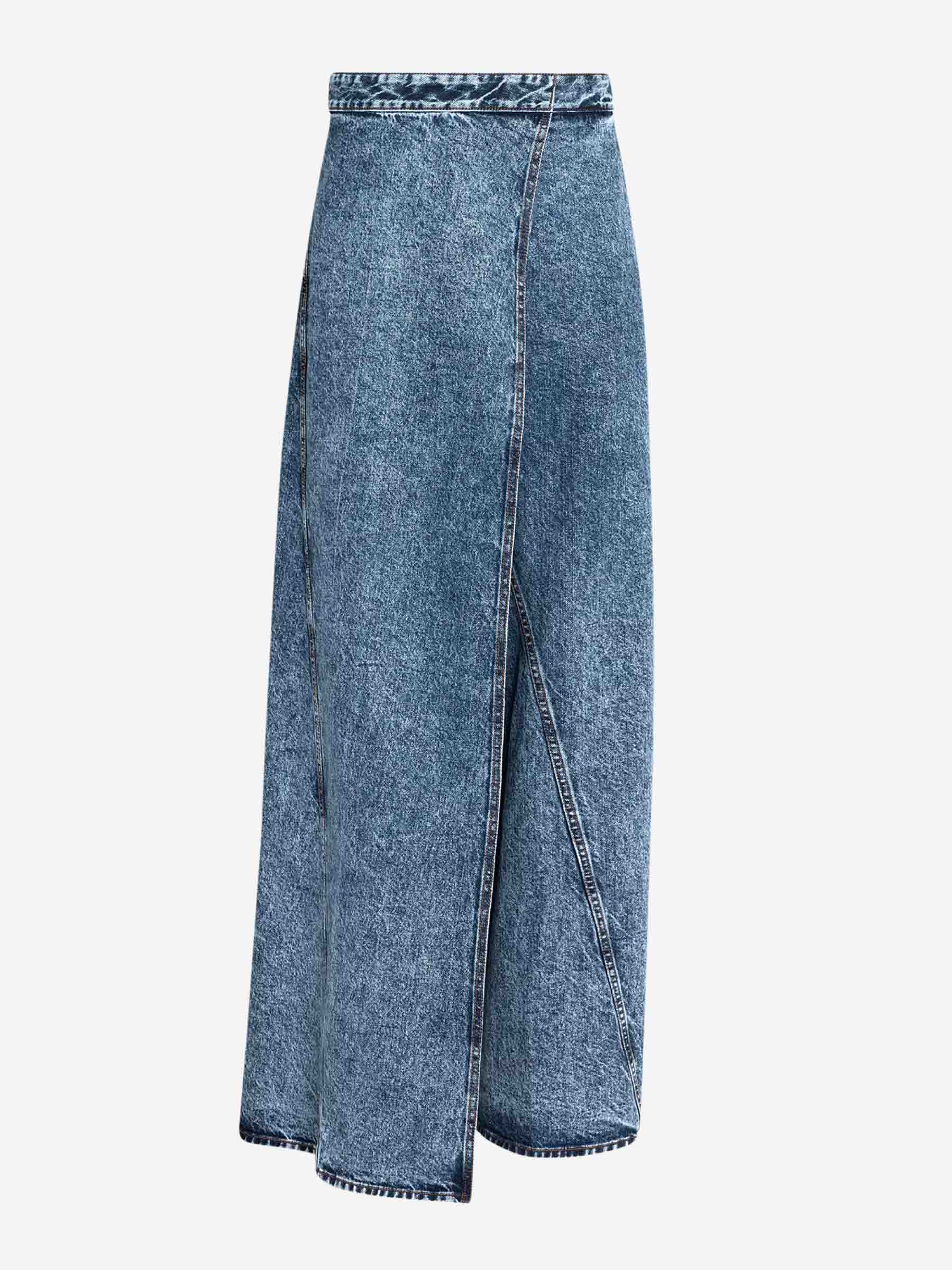 Alaïa Mujer Barcelona Jeans Wide Leg color Azul Denim Oscuro sku 763-001699 01 - Foto 1