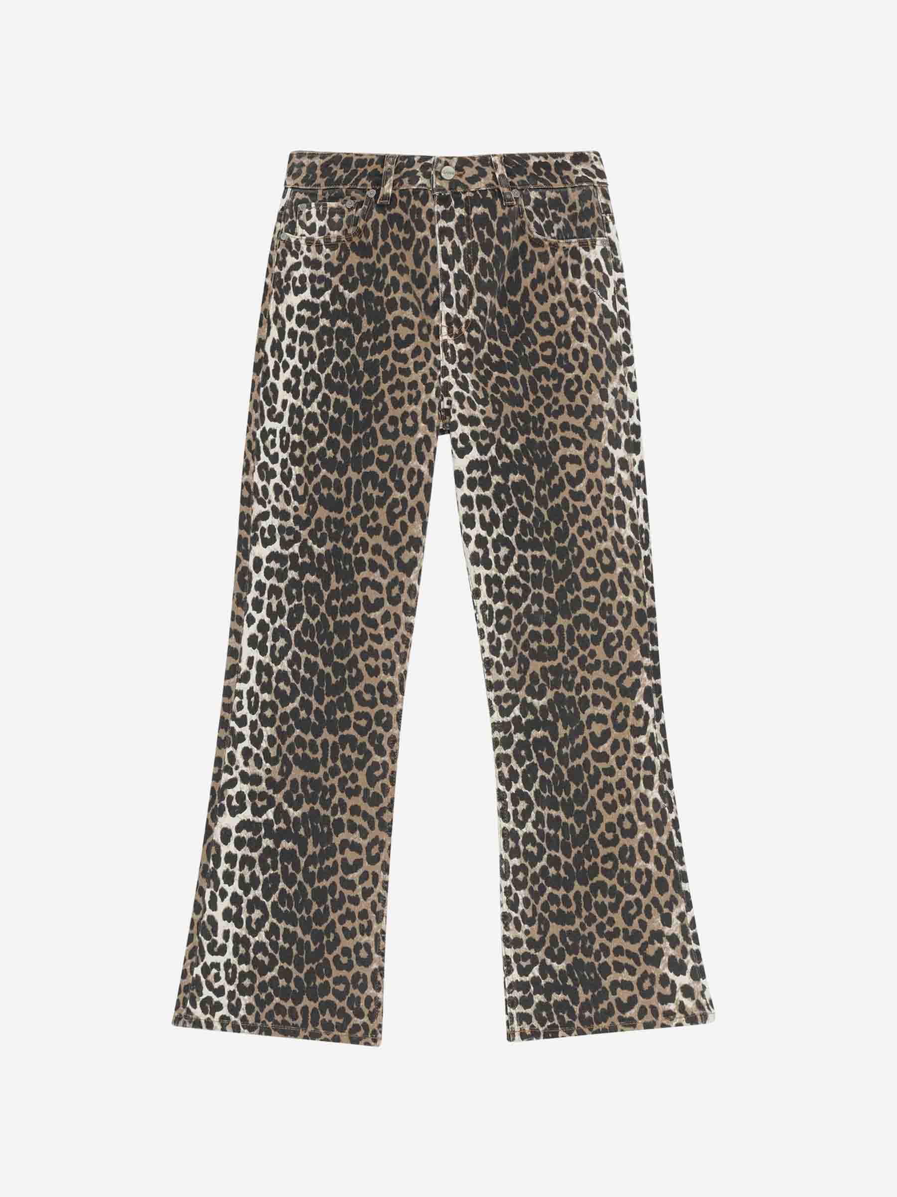 Ganni Mujer Barcelona Jeans Cropped Estampado color Leopardo sku 763-001703 01 - Foto 1