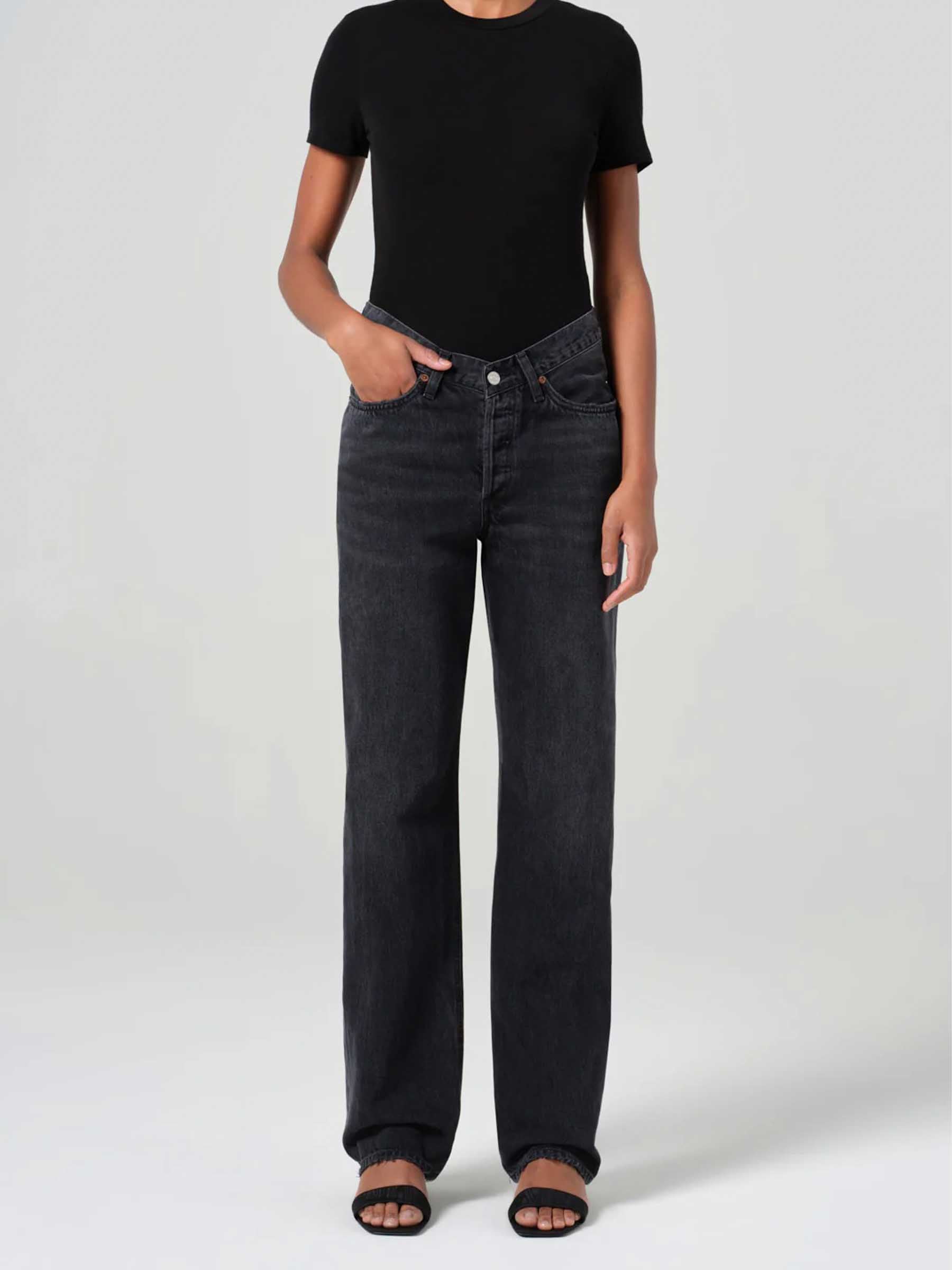 Agolde Mujer Barcelona Jeans Straight Kelly color Negro sku 763-001706 01 - Foto 2